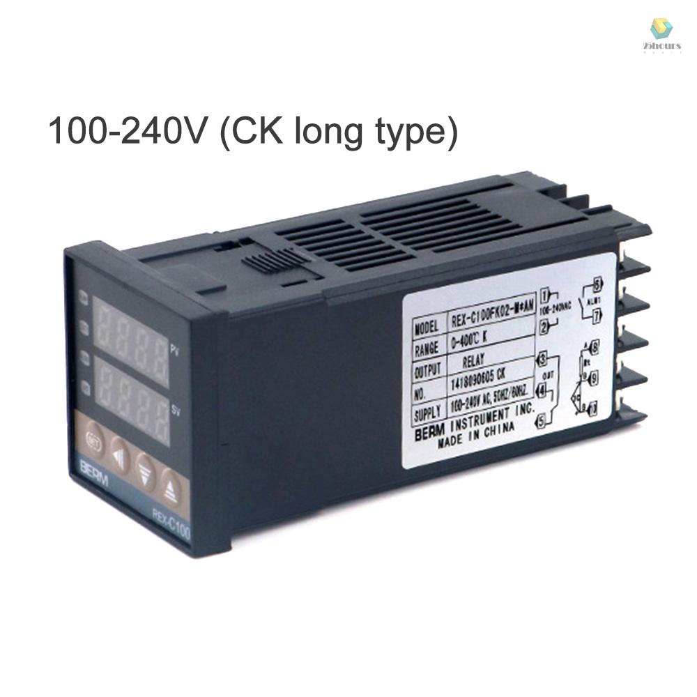 Bộ Điều Khiển Nhiệt Độ Kỹ Thuật Số PID REX-C100FK02-M * AN 0 Đến 400°Rơ Le Loại C (Đầu Ra 100-240V CK Dài)