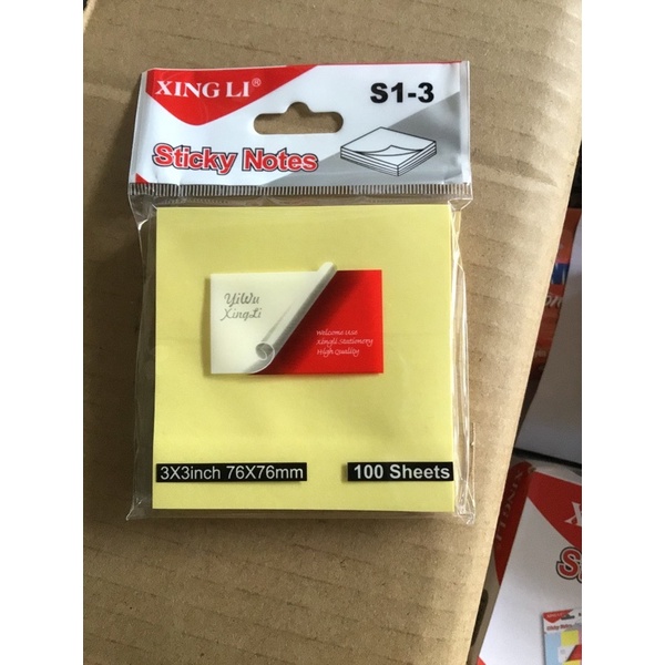 Giấy note vàng 3x3 xấp 100 tờ