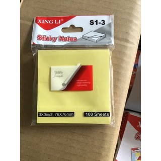 Giấy note vàng 3x3 xấp 100 tờ