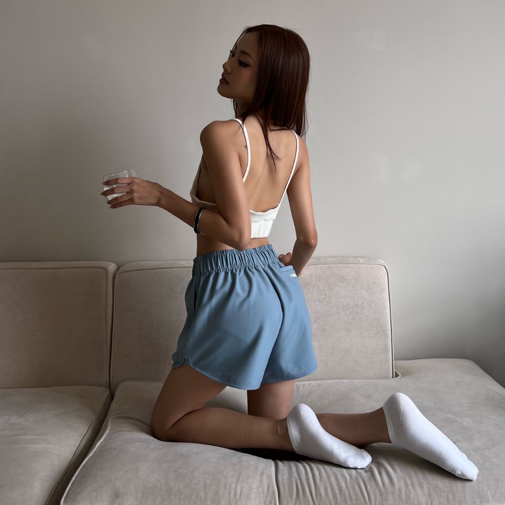 COMMON SENSE - bra thun gân len dày dặn màu kem