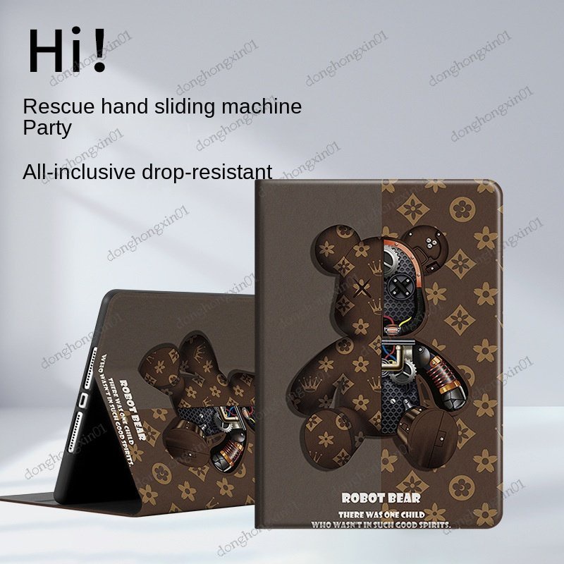 Bao Da Máy Tính Bảng Từ Tính Mềm In Hình Gấu Hoạt Hình Cho xiaomi redmi pad se 11 inch 2023 10.61 '' mi pad 5 / 6 pro Ốp