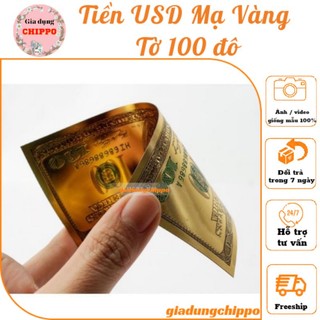 1 tờ tiền usd vàng, đồng đô la làm tháp tỏi, làm oản, giỏ hoa, giỏ quà , tờ 100 đô , 2 đô