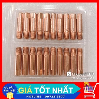20 cái- Bép hàn Mig 0.8/0.9/1.0/1.2 ( vỉ 20 cái - ngắn gầy )
