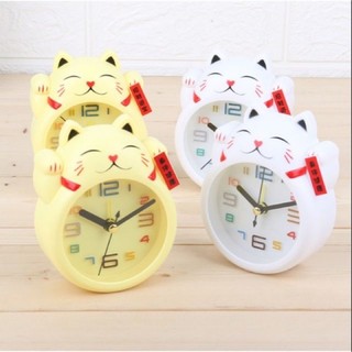Đồng hồ báo thức hình mèo thần tài