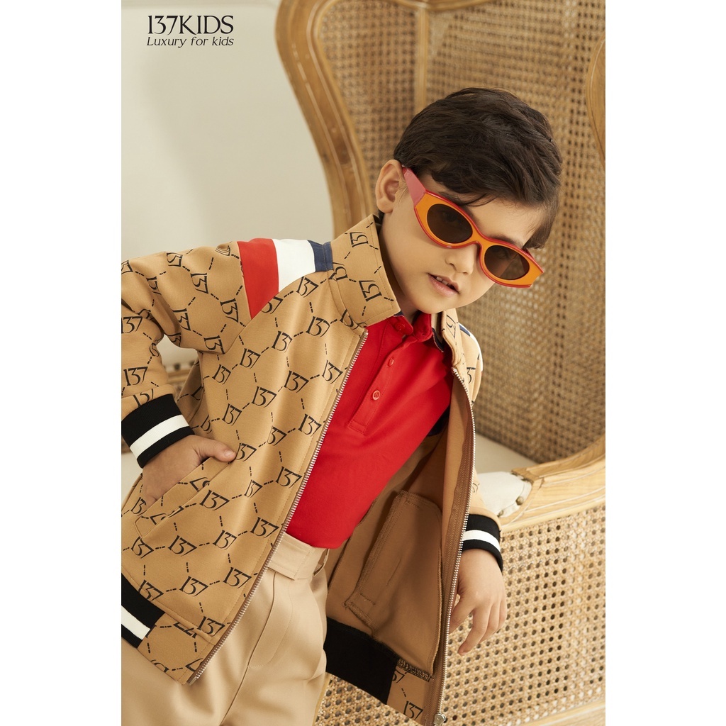 Áo khoác Bomber unisex 137Kids thiết kế dày dặn hai lớp cho bé đi chơi đi học