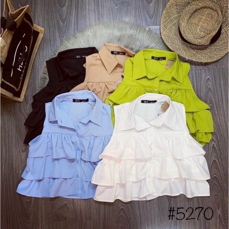 Áo SƠ MI BÈO 3 TẦNG SÁT NÁCH mát mẻ, trẻ trung năng động thời trang nữ.