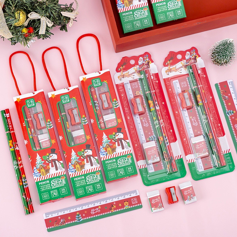 Sét quà tặng noel 5 chi tiết đồ dung học sinh