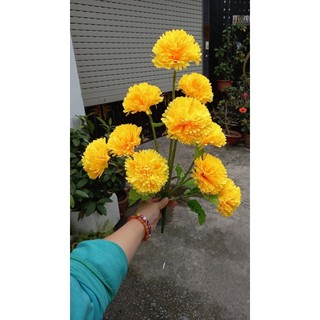 1 bụi vạn thọ giả 10 bông 46cm - hoa giả - hương flower