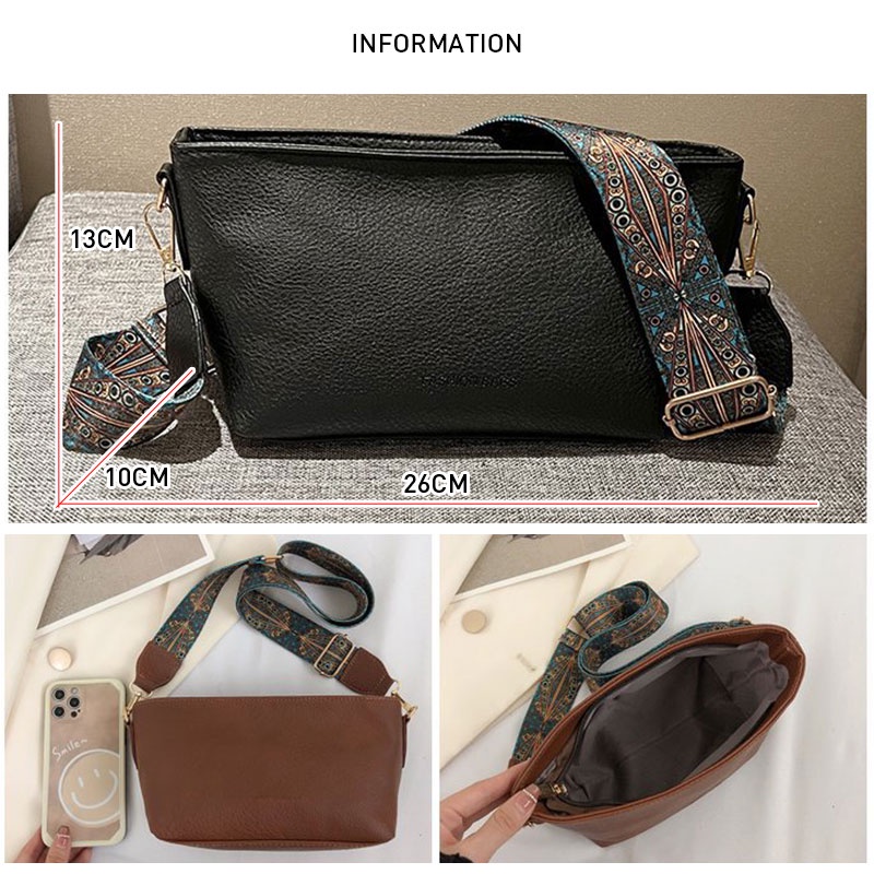 MISCHA Túi Đeo Chéo Hình Vuông Cỡ Nhỏ Thiết Kế Đơn Giản Thời Trang Mùa Thu Cho Nữ