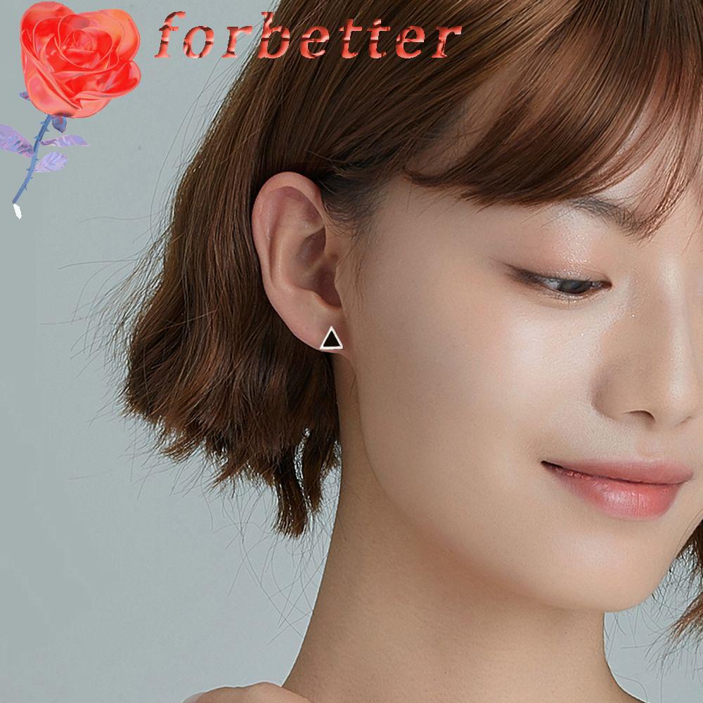 Khuyên Tai Thả Hình Học Bằng Thép Không Gỉ Phong Cách Punk Thời Trang Cho Nam Và Nữ