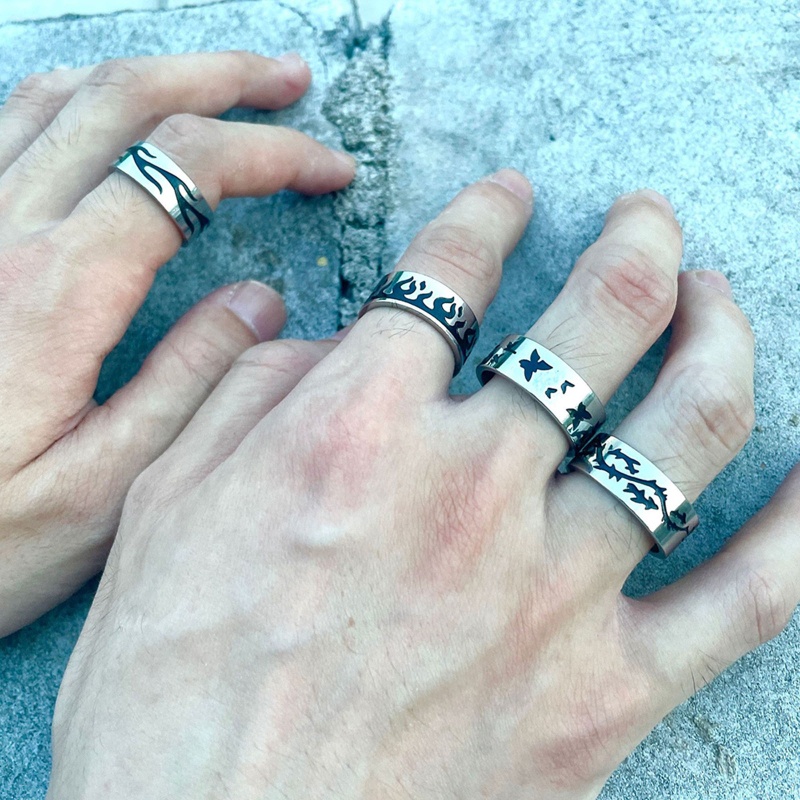 Nhẫn Đeo Tay Phong Cách Punk Cá Tính Cho Nam