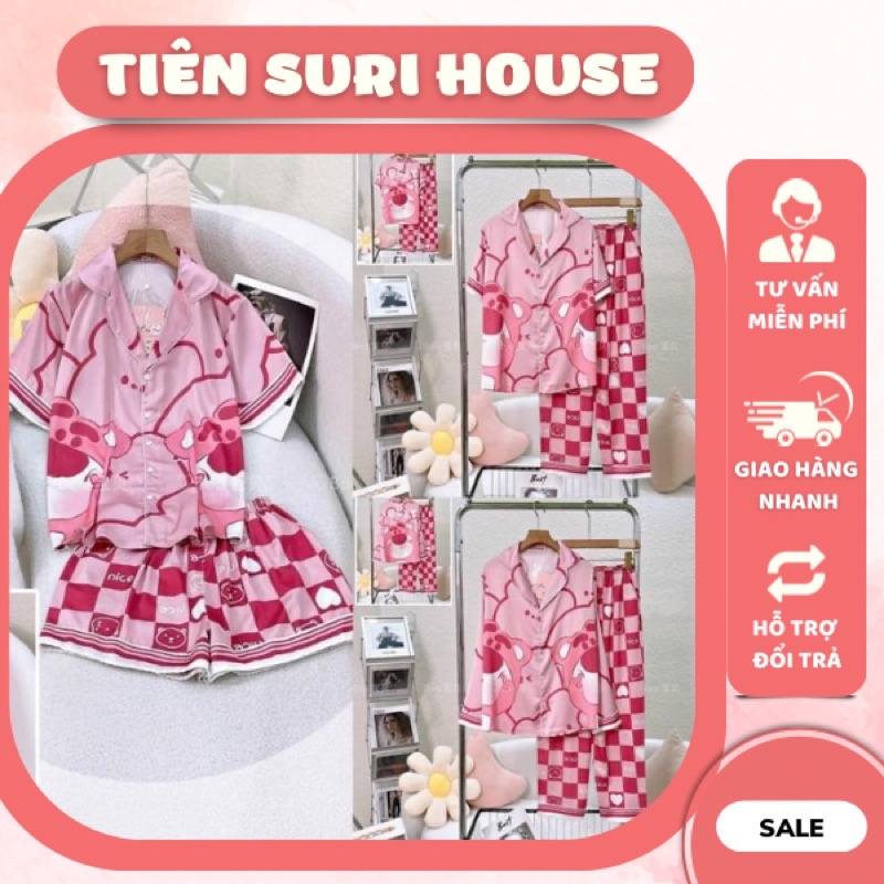 Pyjama Size XL 60-75kg Lụa Latin Thiết Kế Cao Cấp Booboo Nhiều Mẫu- Tiên Suri House