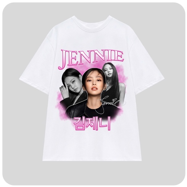Áo Thun Unisex Tay Lỡ In Hình Jennie Kim BLACKPINK