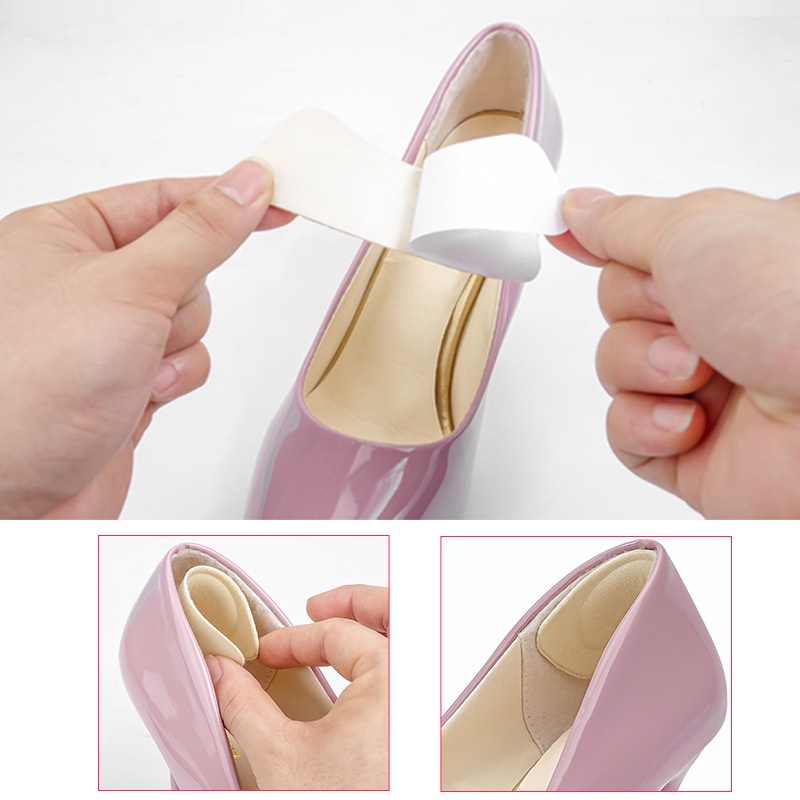 2 Miếng lót giày chống rộng, Lót giày chống tuột gót, chống trầy gót chân - có sẵn keo