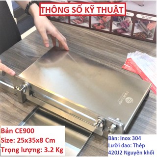 Bàn cắt chân giò 4.5 Kg, Chặt gà,chặt xương đa năng Chính Hãng COOKEASY. Bản cao cấp CE900