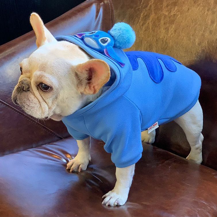 Áo Thu Đông In Hình Stitch Dễ Thương Cho Thú Cưng