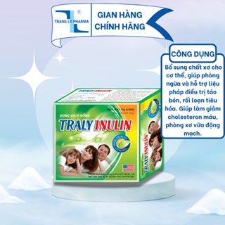 Ống uống Traly Inulin bổ sung chất xơ cho cơ thể, hỗ trợ điều trị táo bón