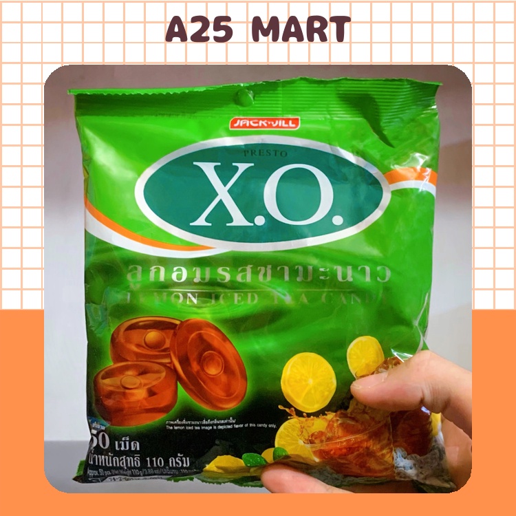 Kẹo XO Vị Trà Chanh Thái Lan Gói 110g (50 Viên)