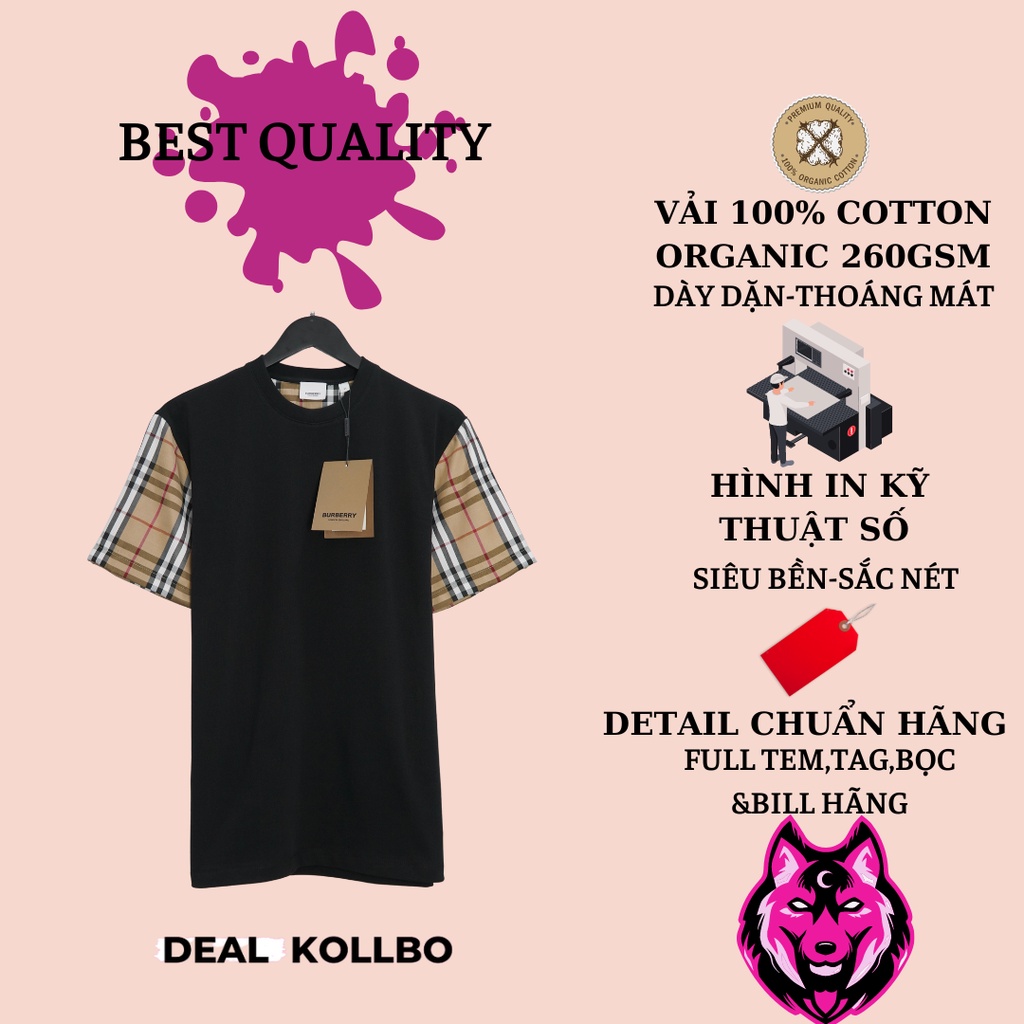 Áo thun Burberry Serra Vintage nam nữ chất vải cotton organic 100% form chuẩn bảng cao cấp BESTQUALITY