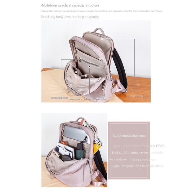 Balo Đeo Vai Thời Trang Tiện Lợi Cho Nữ 14 inch