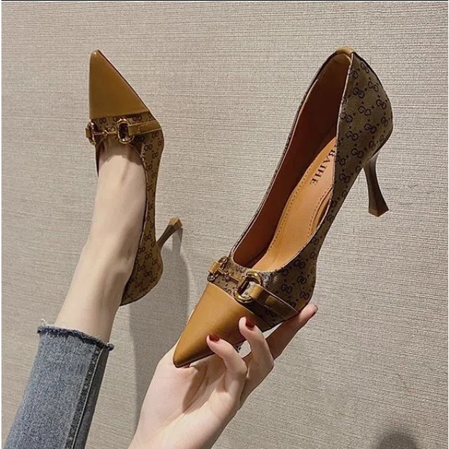 Giày Cao Gót Mũi Nhọn Thời Trang Thanh Lịch Dành Cho Nữ