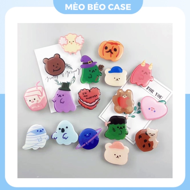 (SIÊU RẺ) Giá đỡ điện thoại combo 17 hình siêu dễ thương 7plus/8/8plus/x/xr/xs/11/12/13/pro/max/plus/promax