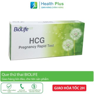 Que thử thai HCG Biolife - test thai nhanh, chính xác, giao hàng kín đáo, che tên