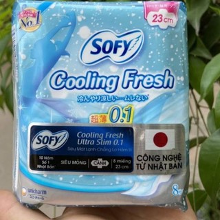 Bvs sofy cooling 23cm gói 8 miếngcombo 6 gói bvs nhập khẩu