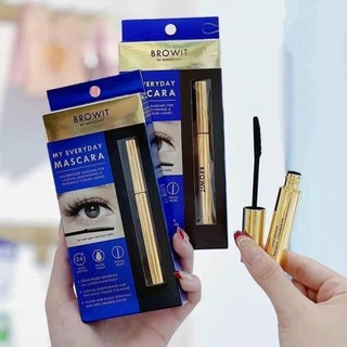 Chuốt mi Mascara Nongchat hãng BROWIT Thái Lan Làm Dày Và Dài Mi