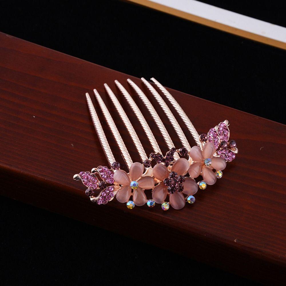 Lược Cài Tóc Hình Hoa Phong Cách Hàn Quốc Dành Cho Cô Dâu