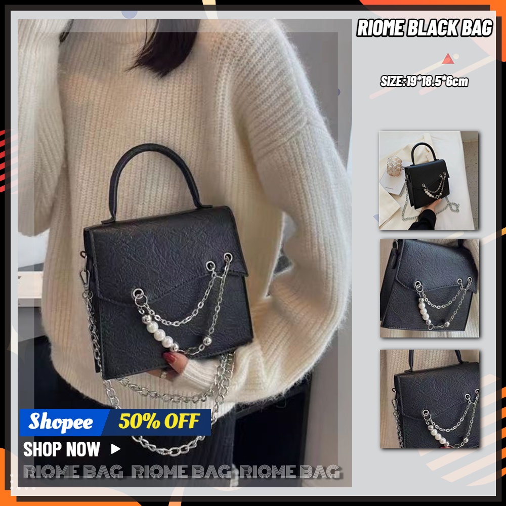 Túi Xách Tay Màu Đen Họa Tiết Kẻ Ô Vuông Phong Cách Công Chúa Cổ Điển Thời Trang Mùa Hè Cho Nữ