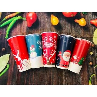 Combo 5 ly giấy noel 700ml