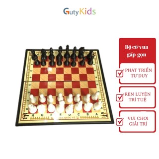 Bộ cờ vua kích thước 28cm x 28cm, Đồ chơi phát triển trí tuệ cho bé - Guty Kids