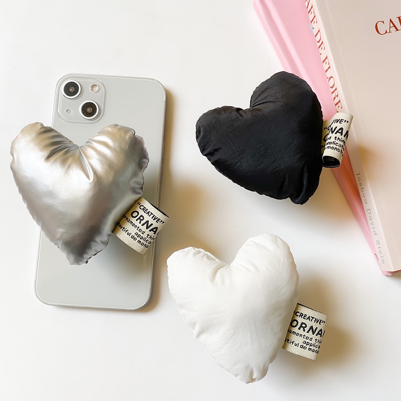 Giá Đỡ Điện Thoại Hình Trái Tim 3d Màu Trắng Đen