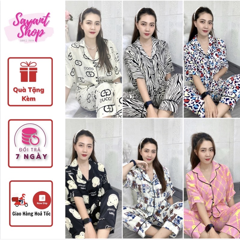 Pizama Cánh Dơi Tay Lỡ Quần Dài Vải Mango Siêu Đẹp ❣️ FREESIZE DƯỚI 65Kg ❣️