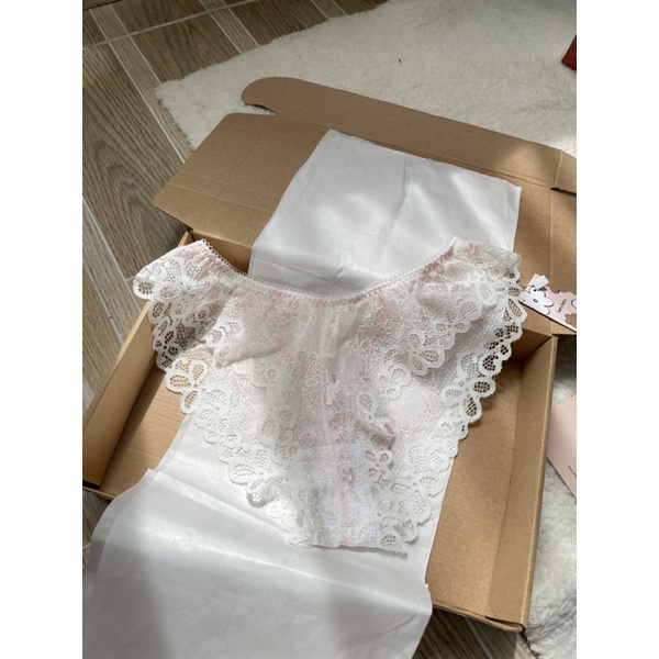 ROSIE | haruharu.label | Áo bralette ren trắng hồng, áo lót, lingerie, áo có gọng | BigBuy360 - bigbuy360.vn