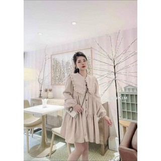 đầm babydon kem xinh xắn