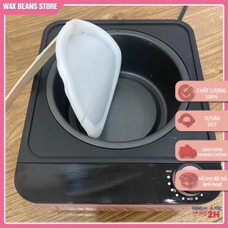 Nồi Nấu Sáp Wax Lông Wax Beans - Nồi Nấu Sáp Chống Dính Cao Cấp + Tặng Que Gỗ [Hàng Chuẩn Bền Đẹp]