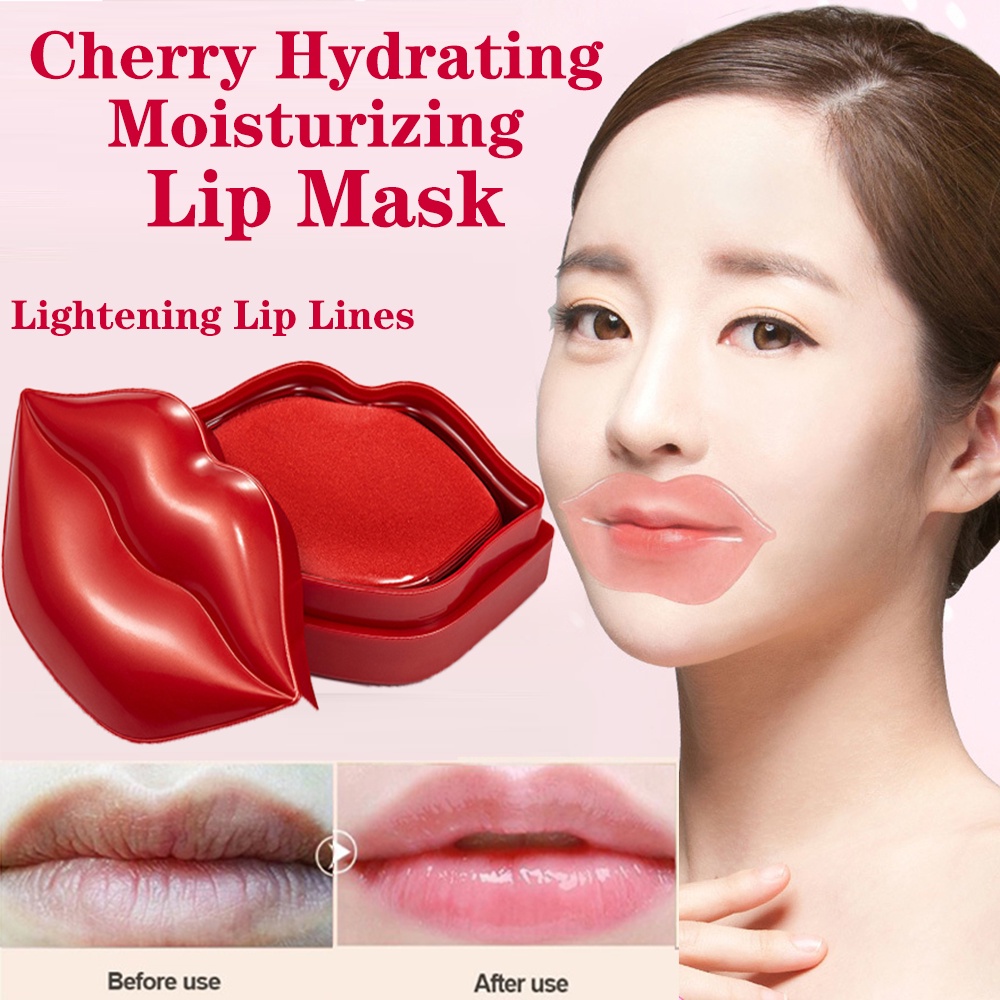 Hộp 20 Mặt Nạ Môi Cherry Chống Khô Và Chống Trầy Xước JP5
