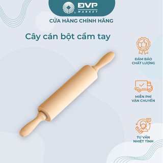 Cán bột gỗ hai tay cầm