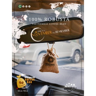 Túi thơm cà phê Robusta - 12 màu lựa chọn
