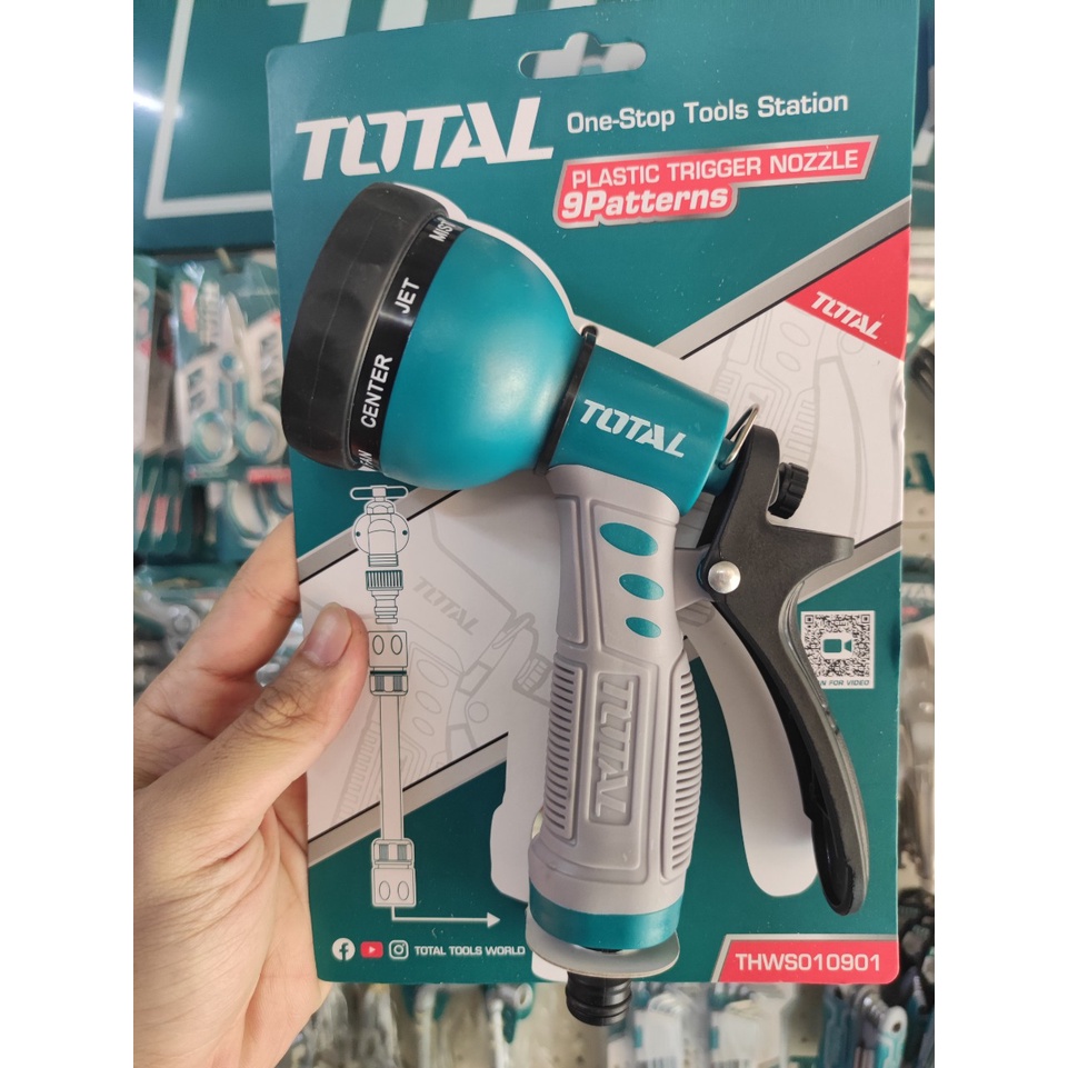 3/4" Vòi phun nước máy xịt rửa Total THWS010901