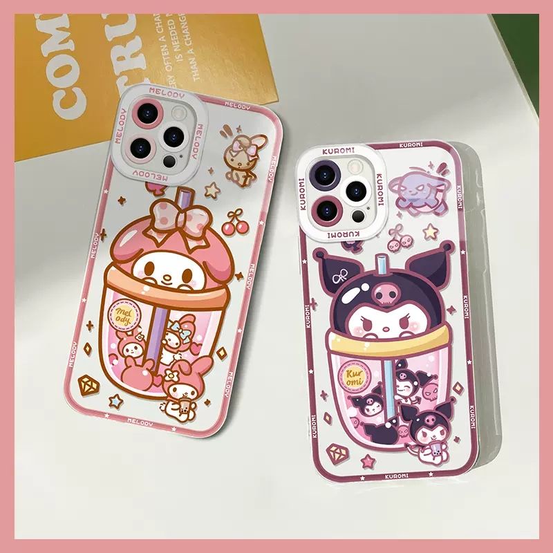 Ốp Điện Thoại TPU Dẻo In Hình Sanrio kuromi Melody Đáng Yêu Cho IPhone 14 12 PRO mini 11 PRO Max 13 PRO 13PROMAX Xs Max XR 7 8 Plus