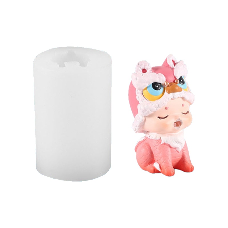 Khuôn Silicon Làm Bánh Kẹo Hình Búp Bê Hoạt Hình 3D DIY