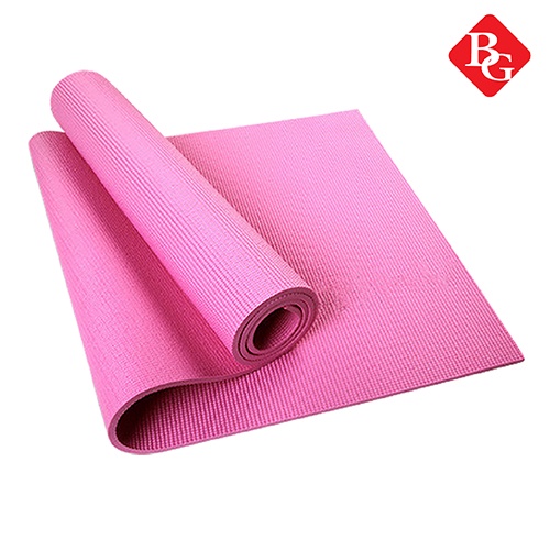 BG Thảm tập yoga/gym loại dày 6mm TPE siêu bền màu hồng