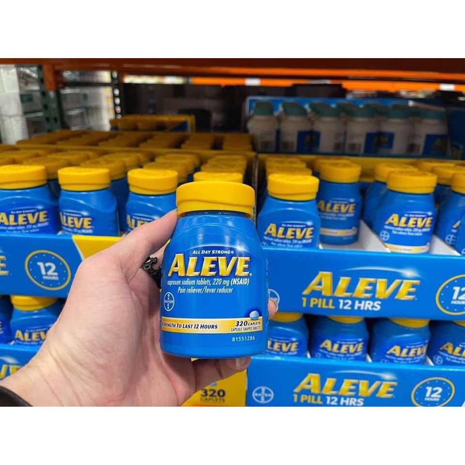 Viên uống Aleve Arthritis Cap Pain Reliever Naproxen Sodium 220mg 320 Viên