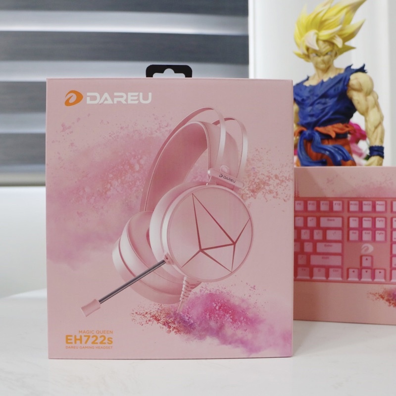 Tai nghe DareU EH722s 7.1 pink queen hàng chính hãng