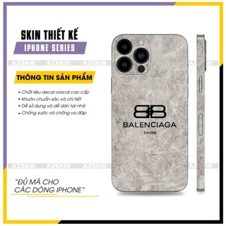 Miếng Dán Skin Hình Balenciaga IP X/11/12/13/14 Pro Max |SK_IPLB159| Chất Liệu Cao Cấp, Chống Nước, Dán Full Lưng Viền