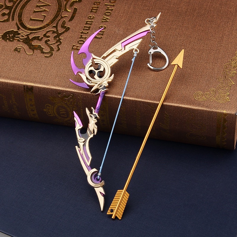 Mô hình Cung trong Genshin Impact Cao Cấp Dài 17cm bằng Kim Loại Mô hình trưng bày trang trí