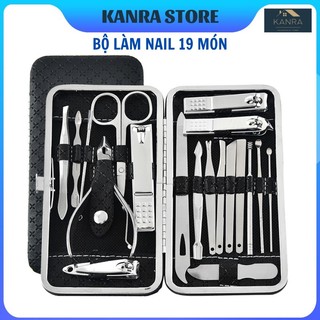 BỘ LÀM MÓNG, LÀM NAIL 19 MÓN 💥FREESHIP💥 Dụng cụ làm đẹp Móng tay, Móng chân chuyên dụng, đầy đủ bằng thép không gỉ